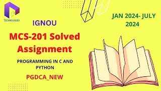 MCS-201 IGNOU Solved Assignment Jan-24/July-24 || PGDCA_NEW || Dalaltechnologies || WaveArt