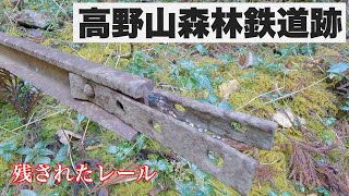 【高野山森林鉄道跡】Part4残されたレール！