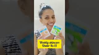 Skincare under Rs 15 | skincare for teenager | everyuth scrub & facepack in rs 1