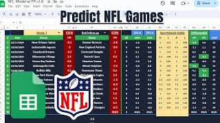 Predict NFL Games with ESPN FPI Betting Model | Google Sheets & Excel