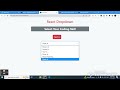 Create a simple dropdown component using React | Coding Ninjas React Skill Test