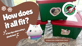 Operation Christmas Child - Tips for packing in a plastic box! 2024