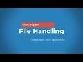 Working with Text Files on python| Create, Open, Read, Write files #python #filehandling