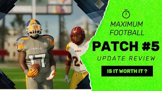 Maximum Football Patch #5 Review Huge Fixes, New Dynasty Features \u0026 Gameplay Changes Is It Worth It?