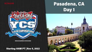 Welcome to Day 1 of the Yu-Gi-Oh! TCG YCS in Pasadena, CA!