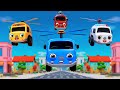 The Wheel On The Bus | Flying Bus Team on Mars | Nursery Rhymes & Kids Songs - Baby Car Songs TV