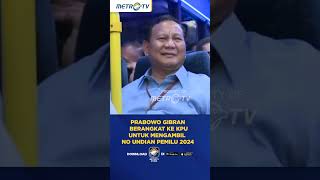 Prabowo Gibran Berangkat Menuju KPU Untuk Mengambil No Undian #shorts