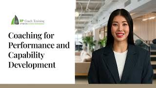 Coaching for Performance and Capability Development