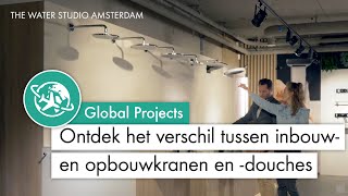 Ontdek het verschil tussen inbouw- en opbouwkranen en -douches