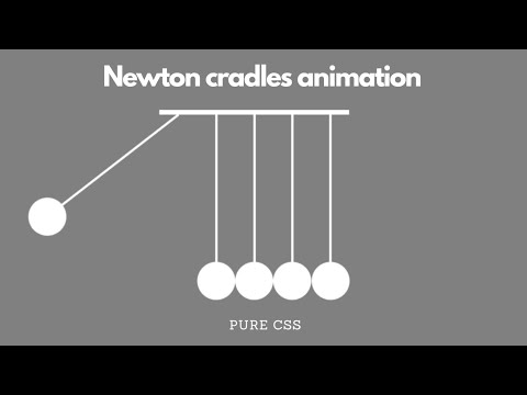 Newton Cradles Animation Tutorial Using Pure Css Css Animation