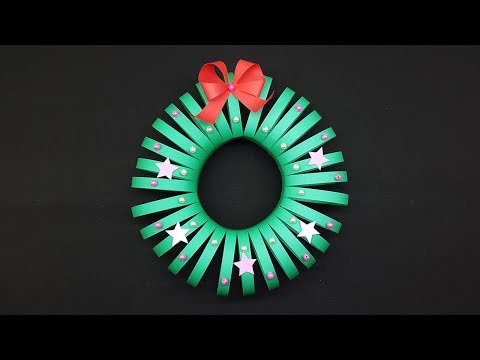 Easy Paper Wreath making tutorial - DIY Christmas Wreath Easy Paper Wreath making tutorial - DIY Christmas Wreath