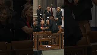 Kamala Harris arrives at Cheney funeral