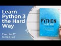 Learn Python 3 The Hard Way - Exercise 17: More Files