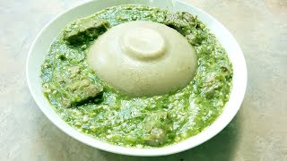 بامية مفروكة بالعصيدة - Bamia Mafrooka - Okra With Asida Sudanese Food