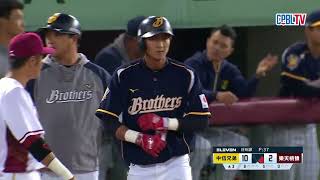 04/26 中信 VS 樂天 賽後，岳政華扮演稱職開路先鋒，單場三安猛打賞，成功點燃中信攻勢