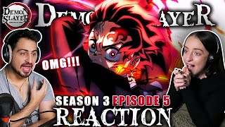 OMG THE BEST EPISODE!!! 🔥 Demon Slayer Season 3 Episode 5 REACTION! | 3x5 "Bright Red Sword"