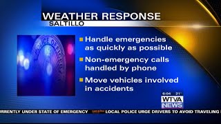 Saltillo Police operating under new protocols during winter weather