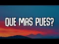 J. Balvin, Maria Becerra - Que Mas Pues? (Letra/Lyrics)