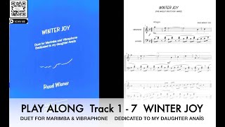 WINTER JOY by Ruud Wiener  Play Along DUET FOR MARIMBA AND VIBRAPHONE