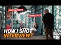 Interview shoot in Dubai with $870 budget