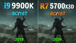 Core i9 9900K vs Ryzen 7 5700X3D - Benchmark and Gaming Test