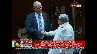 Israeli Amb. Rafael Harpaz, nag-courtesy call kay GMA Network Chairman and CEO Atty. Felipe Gozon