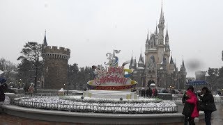 【TDL】雪が降るディズニーランドを一周歩いてみた【ディズニーランド】