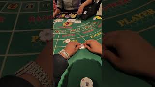 INSANE BACCARAT HAND KILLING THE DRAGON AND MISSING 25-1 BONUS #gambling #baccarat #comedy #casino