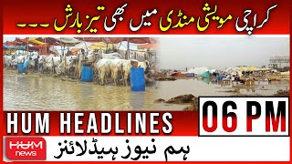 HUM News Headlines 06 PM | 4th July 2022 | Karachi Rain Update | Hamza Shehbaz | Maweshi Mandi 2022