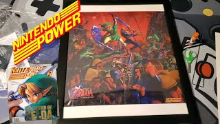 Custom framing our Nintendo Power Legend of Zelda Ocarina of Time Poster