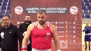 21-12-2024(92KG)RED Alanidze Irakli VS BLUE Sakharadze Otar- Georgian Boxing Champions. Quarterfinal