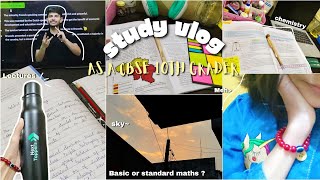 CBSE 10th Grader Study Vlog ✨| Basic or Standard Maths? | Study vlog as a 10th Grader 🖇️|