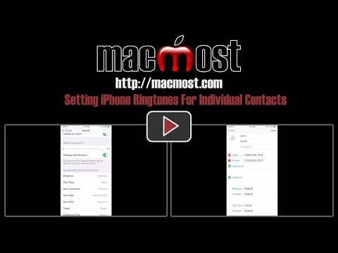 Setting iPhone Ringtones For Individual Contacts (#1178) Setting iPhone Ringtones For Individual Contacts (#1178)