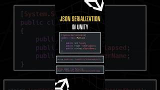 🎮 Save your game data like a pro! Learn JSON Serialization in Unity in 50 seconds! 🔥 #GameDevShorts