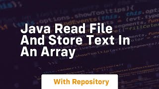 java read file and store text in an array