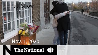 CBC News: The National | 2 dead in Quebec City stabbings; U.S. election’s final days | Nov. 1, 2020
