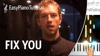 Fix You (Coldplay) - Piano Tutorial + Free Sheet Music