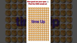 How good are your eyes 👀? Find the ODD emoji out #shorts #youtubeshort #braingames