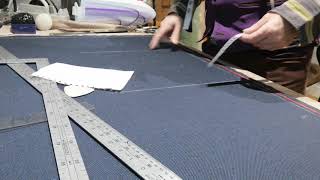 Bespoke tailored trouser pattern cutting PART 1