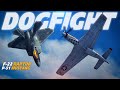 F-22 Raptor Vs P-51 Mustang DOGFIGHT | Digital Combat Simulator | DCS |