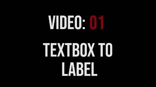 Visual Basic Textbox to Label
