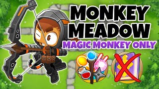 Monkey Meadow MAGIC MONKEY ONLY Guide | No Monkey Knowledge - BTD6