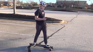 Kid gets an electric skateboard - The Meepo V3 - Best toy ever!!