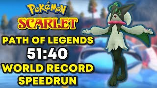Pokemon Scarlet Path of Legends Speedrun in 51:40 [Former World Record]
