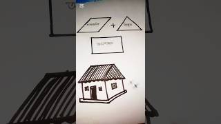 কিভাবে সহজে বাড়ি আর্ট করা যায়|How to draw house easily.#education#house#bari#বাড়ি #বাড়িআর্ট#Home#ESG