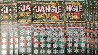 JINGLE JANGLE JACKPOT $180 OF PA LOTTERY $20 CHRISTMAS SCRATCH OFF TICKETS #lottery #palottery #win