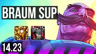 BRAUM & Kai'Sa vs BLITZCRANK & Ezreal (SUP) | KR Diamond | 14.23