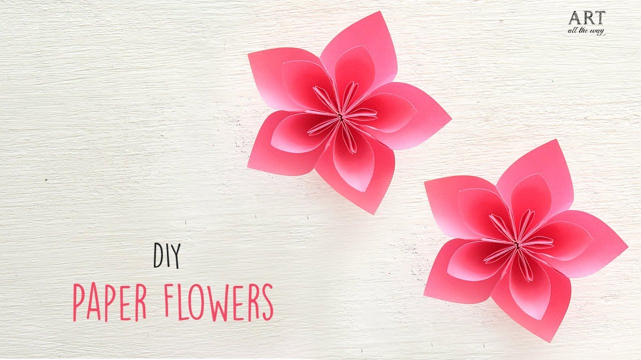 Diy Paper Flowers Youtube
