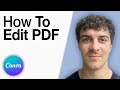 Canva - How To Edit PDF [2025 Full Guide]