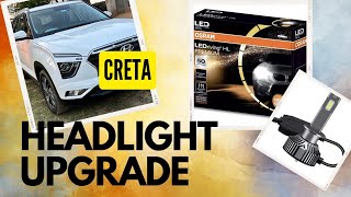 Creta Headlights upgrade By Osram 50w Led Bulbs